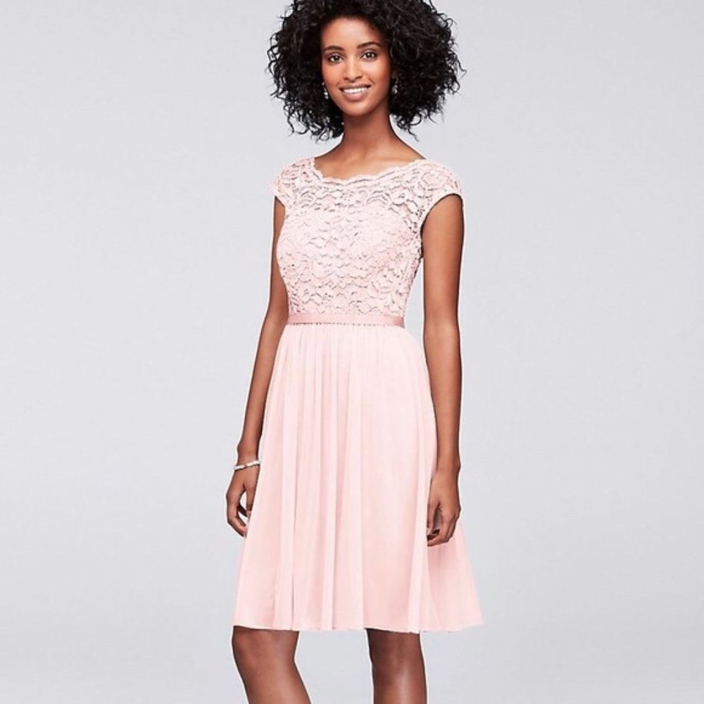 Lace bridesmaid dress - Petal color